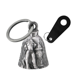 Dream Apparel Motorcycle Bell With Hanger For Biker, Good Luck Biker Bells Motorcycle Accessories, Keychain Luck Bell