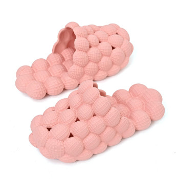 Massage Bubble Slides Slippers For Women Men,Mukinrch Funny Lychee Non-Slip Spa Slippers,Gym House Slippers Shower Bedroom Slippers, Soft Pillow Stress Relief Slide,Reflexology Sandals For Ladies Slides