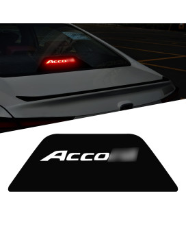 Tomall High Brake Light Stickers Compatible With Honda Accord 2015-2022 Matte Black Top Tail Light Projection Board Decal Interior Decorations High Mounted Emblems For Car (Matte Black)