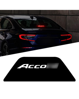 Tomall High Brake Light Stickers Compatible With Honda Accord 2015-2022 Glossy Black Top Tail Light Projection Board Decal Interior Decorations High Mounted Emblems For Car (Glossy Black)