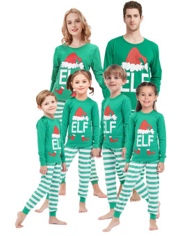 Shelry Matching Family Pajamas For Mommy And Me Elf Pjs Sleepwear Xmas Holiday Clothes Size 5