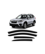 Zzdsnj Tape-On Rain Guard 4-Piece For 2019 2020 2021 2022 Subaru Forester Windows Visor Shield Shade Smoke