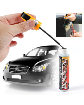 Ouzorp Car Touch Up Paint Black Fill Paint Pen Car Scratch Repair Two-In-One Car Touch Up Paint