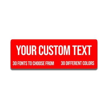 Ad Astra Graphics Personalized Bumper Stickers - Custom Bumper Stickers For Cars, Trucks, Suvs, - Choose From 30 Fonts And Colors - Made In Usa