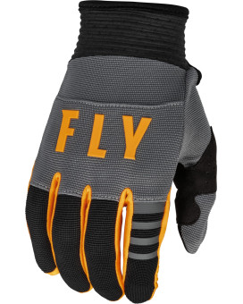 Fly Racing 2023 Youth F-16 Gloves (Dark Greyblackorange, Youth Medium)