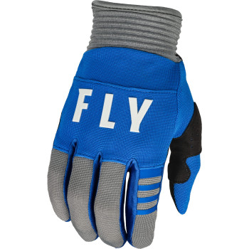 Fly Racing 2023 Youth F-16 Gloves (Bluegrey, Youth 3X-Small)