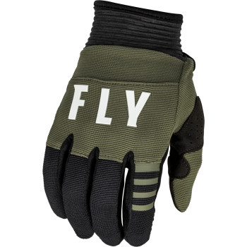 Fly Racing 2023 Youth F-16 Gloves (Olive Greenblack, Youth Large)