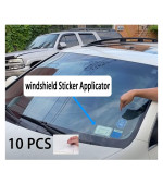 Windshield Sticker Applicator - Static Cling For Stickers, Makes Registration Sticker, Inspection Sticker, City Sticker And Parking Permit Removable(10 Pieces)