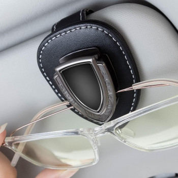 Sunglasses Holder For Car Suit For, Car Glasses Holder Sunglasses Holder For Car Women Men, Clip-On Glasses Holder Black