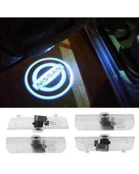 4Pcs Car Door Lights Logo Projector Welcome Lights Compatible With Accessories For Nissan Altima Coupeatima Sedanarmadamaximaquesttitan