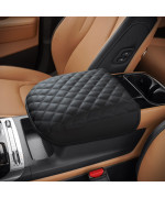 Kmmotors Carnival Ka4 2021-2023 Center Console Cover, Armrest Cushion, Console Protector, Carnival Accessories(Carnival Ka4, Black)