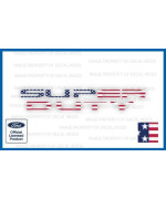 Decal Mods 2020-2022 Super Duty Tailgate Letter Inserts Overlays Decals Stickers (Thin) Compatible With Ford F250 F350 F450 (2020-2022) (Usa Flag) Fg2A0