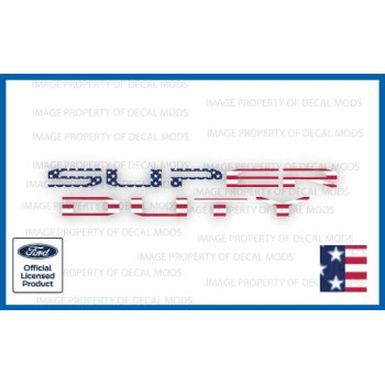 Decal Mods 2020-2022 Super Duty Tailgate Letter Inserts Overlays Decals Stickers (Thin) Compatible With Ford F250 F350 F450 (2020-2022) (Usa Flag) Fg2A0