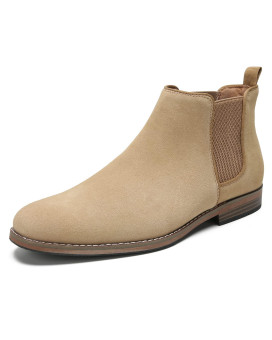 Camel Chelsea Boots Men Classic Elastic Dress Boots Casual Mens Suede Chelsea Chukka Ankle Boots