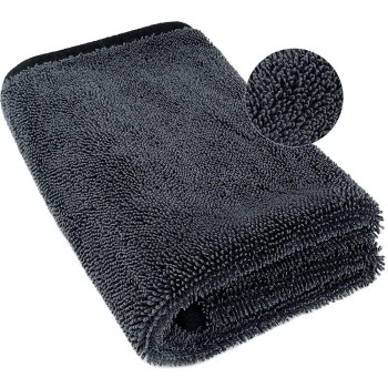 Airlab Microfiber Towels For Cars Drying Extra Large Super Absorbent Cleaning Cloth Auto Detailing Ultra Soft, Lint-Free, Streak-Free 600Gsm, 24 X 35, 1 Pack