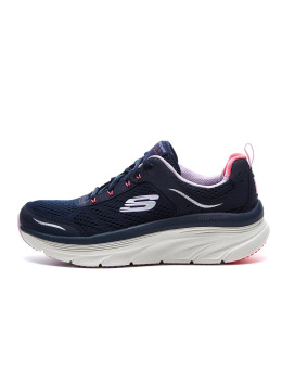 Skechers Womens Dlux Walker-Infinite Motion Sneaker Navyhot Pink 7