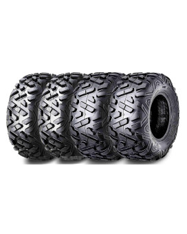 Set 4 Wanda Atv Tires 22X7-12 Front & 22X10-10 6Pr Big Horn Style