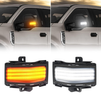 Suparee Led Sequential Switchback Side Mirror Marker Running Turn Signal Light For 2015-2020 F150 F250 F350 F450 F550 Super Duty Running Light And Turn Signal Aftermarket Replacement