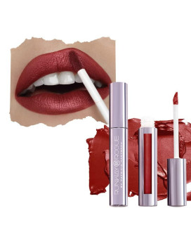 Runway Rogue Pearl Glam Shimmer Liquid Lipstick, Long Wear Warm Brick-Red Lip Color With Gold And Silver Shimmer, Showtime