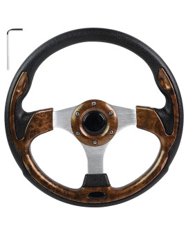 Golf Cart Steering Wheel Fit Golf Carts Ezgo Txt & Rxv Marathon Club Car Ds Precedent Onward Tempo Yamaha Drive Universal Cool Racing Golf Steering Wheel