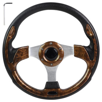 Golf Cart Steering Wheel Fit Golf Carts Ezgo Txt & Rxv Marathon Club Car Ds Precedent Onward Tempo Yamaha Drive Universal Cool Racing Golf Steering Wheel