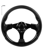 Golf Cart Steering Wheel Fit Golf Carts Ezgo Txt & Rxv Marathon Club Car Ds Precedent Onward Tempo Yamaha Drive Universal Cool Racing Golf Steering Wheel