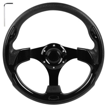 Golf Cart Steering Wheel Fit Golf Carts Ezgo Txt & Rxv Marathon Club Car Ds Precedent Onward Tempo Yamaha Drive Universal Cool Racing Golf Steering Wheel