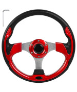 Golf Cart Steering Wheel Fit Golf Carts Ezgo Txt & Rxv Marathon Club Car Ds Precedent Onward Tempo Yamaha Drive Universal Cool Racing Golf Steering Wheel