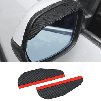 Banseko 2 Pieces Mirror Rain Visor Eyebrow,Side Mirror Visor Rain Guards,Universal Car Rear View Mirror Rain Cover,Waterproof Auto Mirror Rain Visor,Auto Accessories Side Mirror Covers(Black)