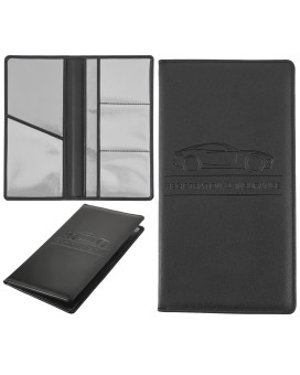 Premium Car Registration And Insurance Holder,Black Registration Insurance Card Holder,Glove Box Organizer Makes Your Documents In Order