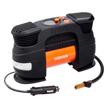 Osram Tyreinflate 830 12V Dc Large Vehicle Tyre Inflator With Auto Stop And Led Light, Valve For Emptying Air, Power Connection Via 12V Socket In Car, Tyre Inflation In 2 Minutes