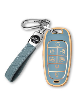 Mild East For Hyundai Key Fob Cover Fit For 7 Buttons 2021 2020 2019 Hyundai Sonata Nexo 2022 Hyundai Tucson Tpu Key Fob Case Protector