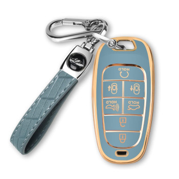 Mild East For Hyundai Key Fob Cover Fit For 7 Buttons 2021 2020 2019 Hyundai Sonata Nexo 2022 Hyundai Tucson Tpu Key Fob Case Protector