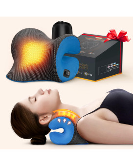 Famedio 3S Heated Neck Stretcher For Pain Relief, Magnetic Therapy Casegraphene Heating Pad, Cervical Neck Traction Pillow Device No Smell, Neck And Shoulder Relaxer For Tmj Migraine Spine Alignment