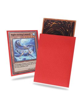 Ruby Yu-Gi-Oh Card Sleeve 200 Pack, Japanese Small Card Sleeves Photocard Sleeves Yu-Gi-Oh Sleeves, Back Textured Perfect Shuffling, Protect Your Japanese Sized Trading Cards Kpop Photocard Never Tear