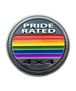 Badge Glow Pride Rated 4X4 Metal Automotive Badge Specifically Designed For The Jeep Wrangler Or Cherokee Stick It Anywherea