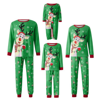 Oakfashion Christmas Family Pajamas Holiday Christma Pajama Family Matching Pjs Set Cute Sleepwear Elk Xmas Jammies For Couples Youth(509, Kids, 6 Years)