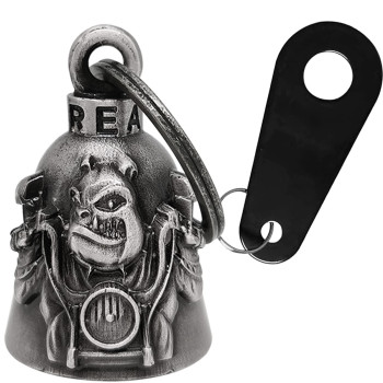 Dream Apparel Motorcycle Bell For Bikers Women Men W Hanger, Biker Bell For Riders, Good Luck Riding Bell Spirit Bell Moto Accessories