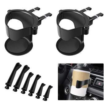 Eachpt Car Drink Holder, Cup Holder, Car Vent, Universal Adjustable Car Ventilation Cup Holder, With Car Ventilation Clips, Water Coffee Juice Bottle Stand