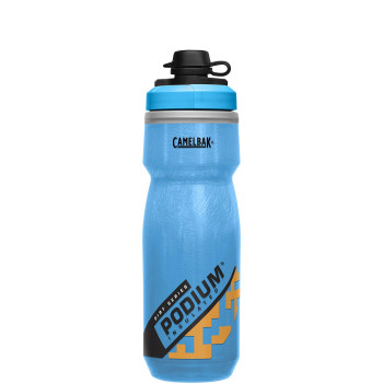 Camelbak Podium Dirt Series Chill Insulated Mountain Bike Water Bottle 21 Oz, Blueorange