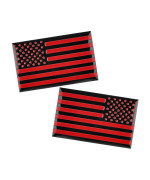 Vagurfo 1 Pair American Flag Metal Car Sticker,Universal Car Stickers Metal American Flag Emblem Sticker Decal,Auto Bumper 3D Us Stickers Decal Accessories (Red1)