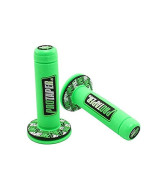 Nicolie Motorcycle Handle Grips Motocross Grip Handlebar Dirt Pit Bike 78 Handlebar Rubber Grips - Green - 22Mm