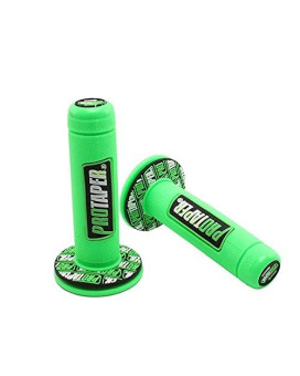 Nicolie Motorcycle Handle Grips Motocross Grip Handlebar Dirt Pit Bike 78 Handlebar Rubber Grips - Green - 22Mm