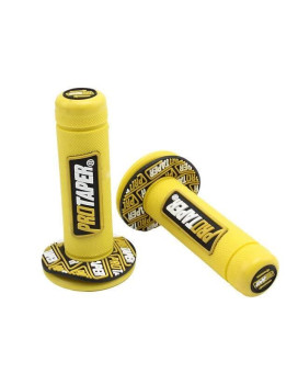 Nicolie Motorcycle Handle Grips Motocross Grip Handlebar Dirt Pit Bike 78 Handlebar Rubber Grips - Yellow - 22Mm