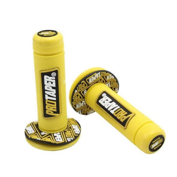 Nicolie Motorcycle Handle Grips Motocross Grip Handlebar Dirt Pit Bike 78 Handlebar Rubber Grips - Yellow - 22Mm