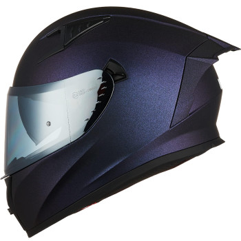 Ilm Motorcycle Helmet Full Face With Pinlock Compatible Clear&Tinted Visors And Fins Street Bike Motocross Casco Dot Model Z501(Chameleon Purple, Xxl)