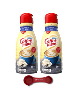 Vanilla Bean Coffee Creamer Bundle Includes Two (2) Bottles Of Vanilla Coffee Creamer Along With Custom Double Sided Trioni Measuring Spoon Which Can Measure Up To 4 Different Measurements