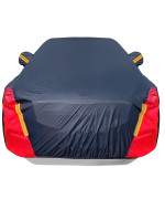 Car Cover Waterproof All Weather For Automobiles, 6 Layers Outdoor Full Exterior Cover Rain Sun Uv Snowproof Protection With Zipper Cotton, Mirror Pocket For Sedan (190-195 Inch)