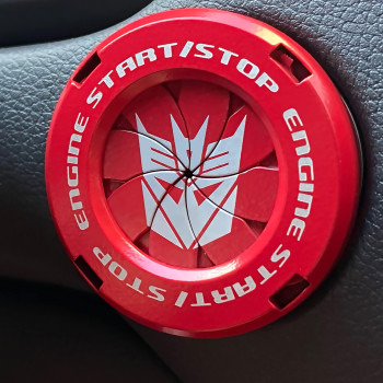 Push Start Button Cover, Car Start Button Cover,Engine Start Stop Button Cover,Start Engine Button Cover, Automotive Start Stop Button Cover, Cool Interior Car Decor Stickers Gift For Men