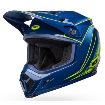 Bell Mx-9 Mips Dirt Helmet (Zone Gloss Navyretina - Large)